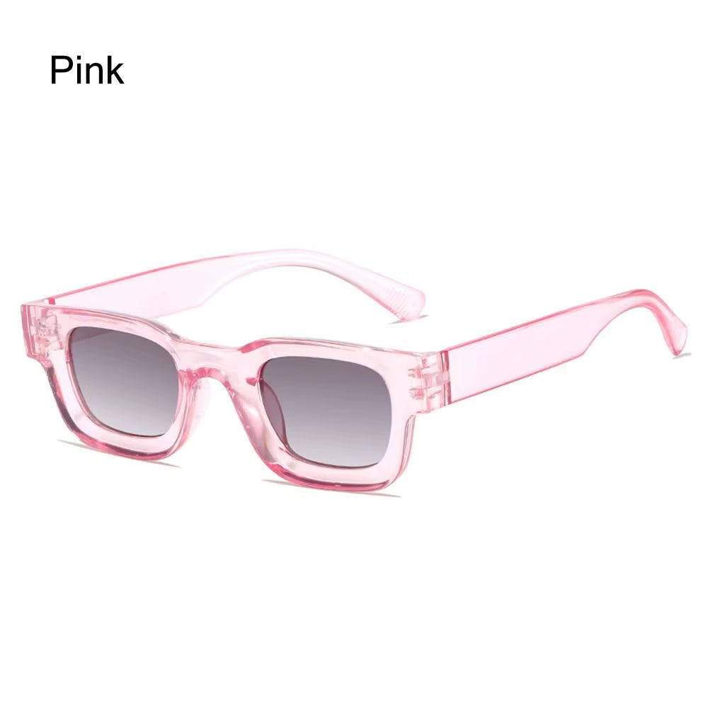 Men Vintage Rectangle Frame Sunglasses Fashion Retro Sun Glasses Luxury Brand Design UV400 Shades Eyewear Women Goggles