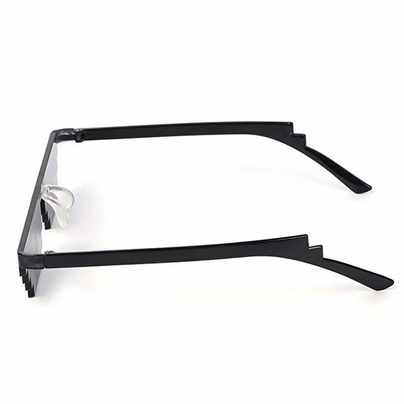 1PC NEW Mosaic Sunglasses Trick Toy Thug Life Glasses Deal with It Glasses Pixel Black Mosaic Sunglasses Cool Jokes Funny Toys
