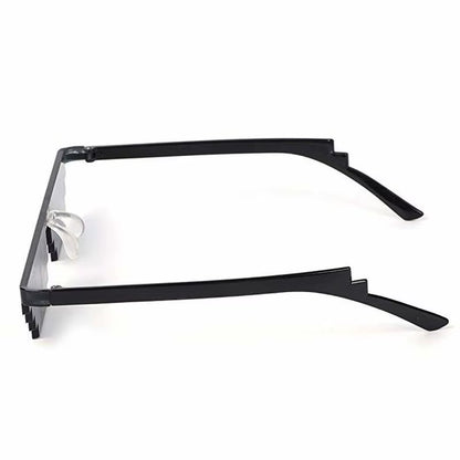 1PC NEW Mosaic Sunglasses Trick Toy Thug Life Glasses Deal with It Glasses Pixel Black Mosaic Sunglasses Cool Jokes Funny Toys