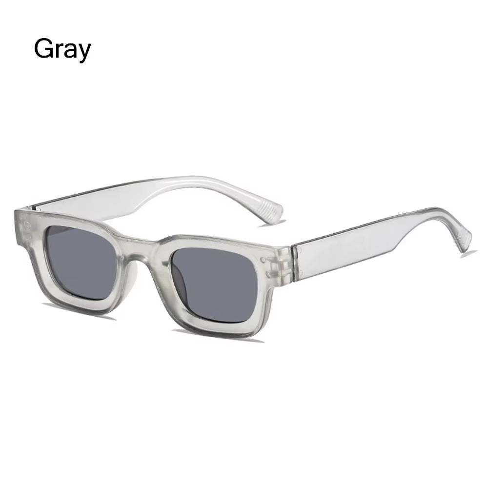 Men Vintage Rectangle Frame Sunglasses Fashion Retro Sun Glasses Luxury Brand Design UV400 Shades Eyewear Women Goggles