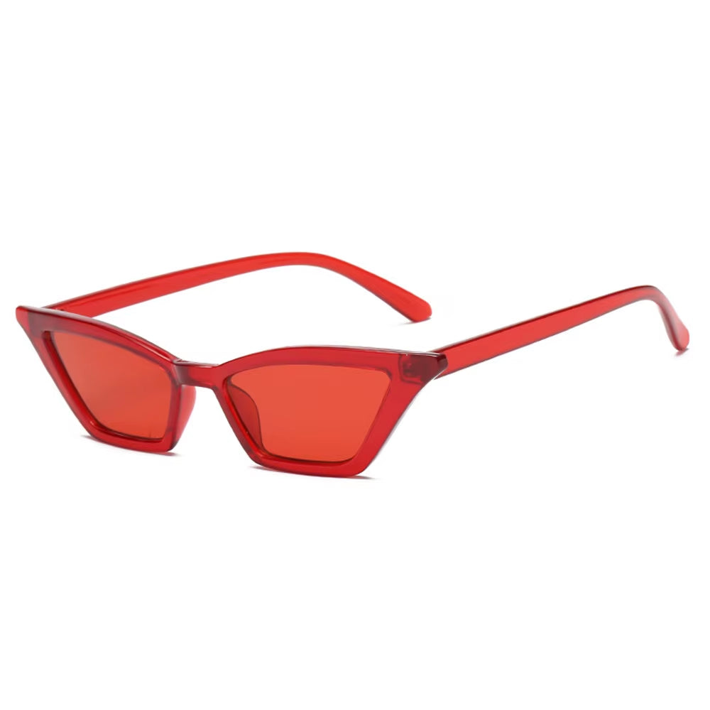 Retro UV400 Fashion Rectangle Rimless Women Sunglasses Unisex Retro Luxury Design Gradient Small Eyewear